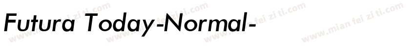 Futura Today-Normal字体转换